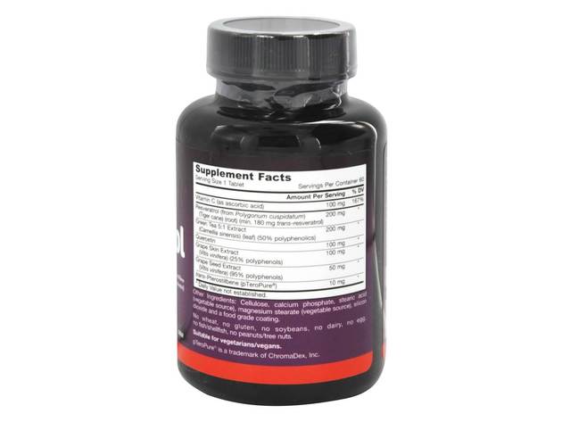 Jarrow Formulas - Resveratrol Synergy 200 mg. - 60 Tablet(s) with Pterostilbene