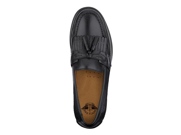 Dockers Mens Sinclair Leather Dress Casual Tassel Loafer Shoe - 9 M Black