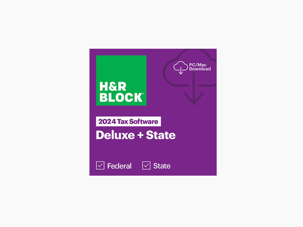 H&R Block 2024 Deluxe & State Tax Software - Chiave Prodotto, Spedizione Gratuita, Nuovo Sigillato