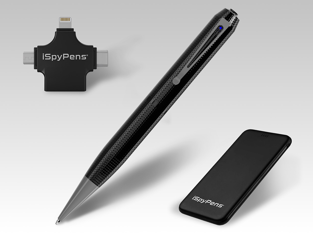 iSpyPen Pro X 2K HD Camera Pen 64GB (Gray/Bundle)