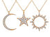 3-Piece Celestial Pave Necklace with Swarovski® Crystals