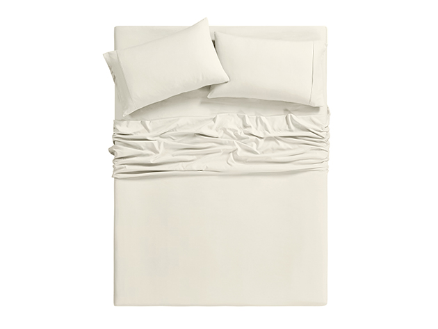 6-Piece Bamboo-Blend Comfort Luxury Sheet Set (Ivory/Queen)