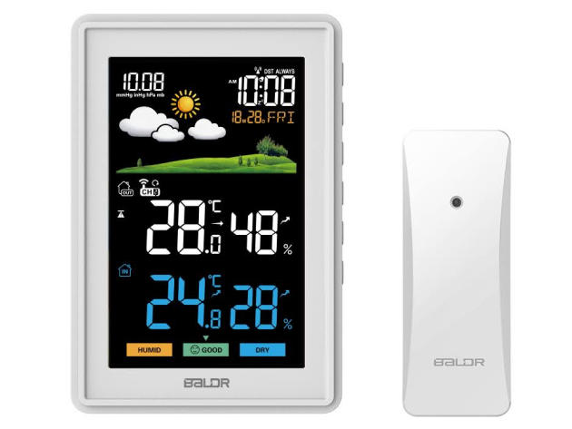 Baldr Indoor/Outdoor Wireless Weather Station (White)