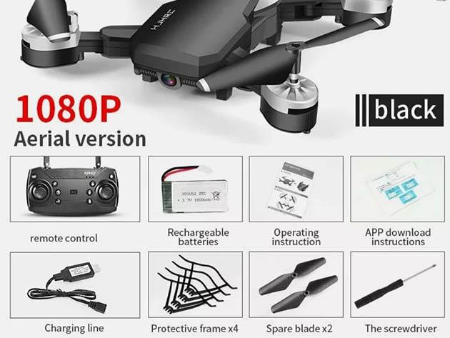 Ninja Dragon J10X Wi-Fi RC Quadcopter Drone with 4K HD Camera (2-Pack)