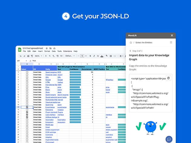 WordLift SEO Tool for Google Sheets: Lifetime Subscription