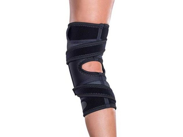 DonJoy AirCast Hinged Tru-Pull Knee Support Right for Patella Misalignment/Dysfunction, X-Small: 13 Inches - 15.5 Inches
