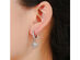 Cubic Zirconia Huggie Dangle Earrings