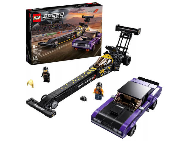LEGO 76904 Speed Champions Mopar Dodge//SRT Top Fuel Dragster and 1970 Dodge Challenger T/A for $69