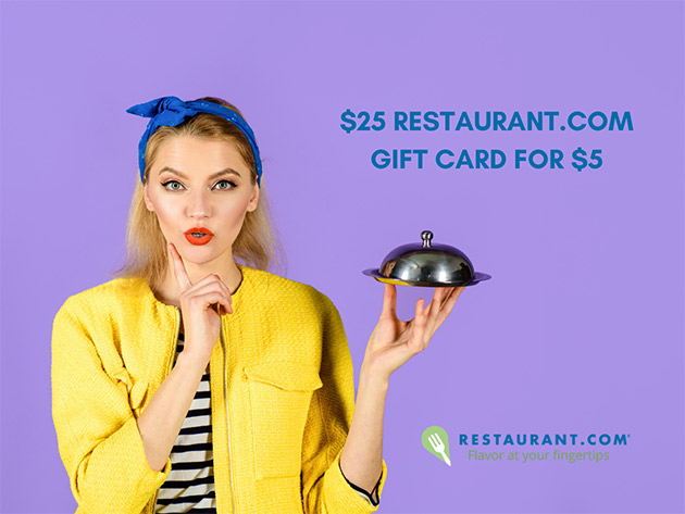 Get a $25 Restaurant.com Certificate for Only $5!