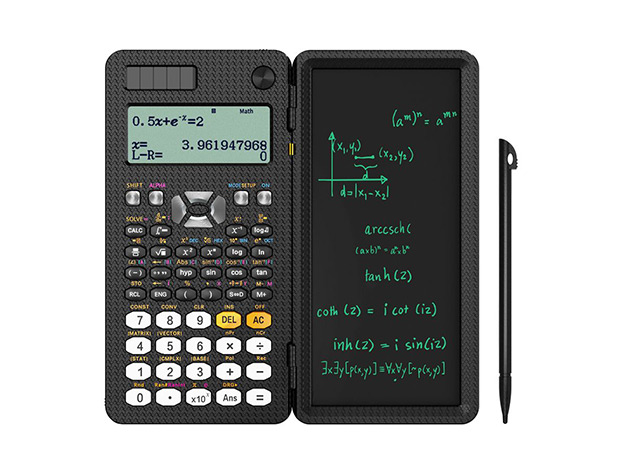 Scientific Calculator with Erasable LCD Writing Tablet