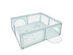 Costway Baby Playpen Infant Large Safety Play Center Yard w/ 50 Ocean Balls Grey\Colorful\Blue - Blue
