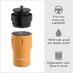 Bobber 12oz Vacuum Insulated Stainless Steel Travel Mug With 100% Leakproof Locked Lid Ginger Tonic