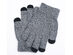 Winter Touch 3-Finger Touchscreen Gloves (Grey)