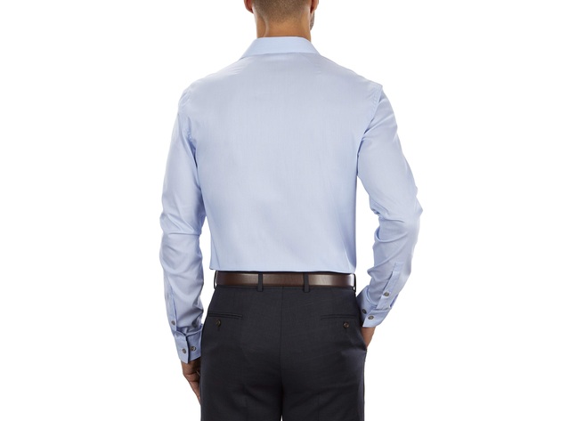 Kenneth Cole Reaction Men's Slim-Fit Shirt Blue Size 16.5x34-35 |  StackSocial