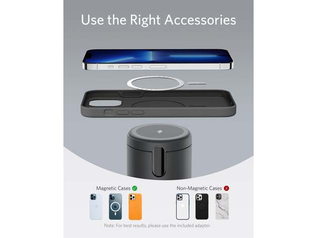 Anker 623 Magnetic Wireless Charger (MagGo) Interstellar Gray