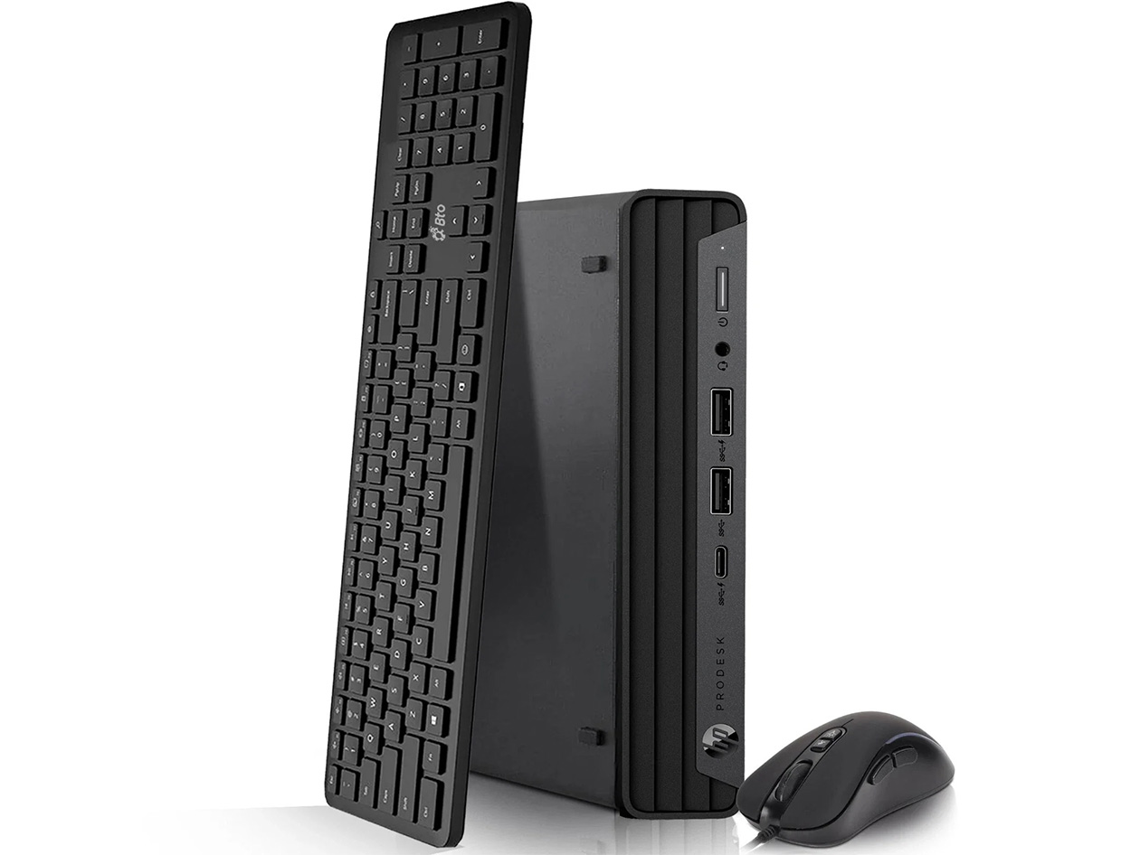 HP EliteDesk 800 G6 (2020) DM i5-10500T 16GB RAM 512GB SSD Win 11 Pro with Keyboard & Mouse (Refurbished)