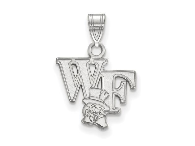 NCAA 10k White Gold Wake Forest U. Small Pendant