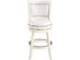 Boraam 42424 Bristol Counter Height Swivel Stool, 24-Inch - Distress White (Refurbished)