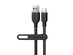 Flexi Pro USB-A to USB-C Soft-Touch Silicone Fast Charge Cable (6ft/Black)