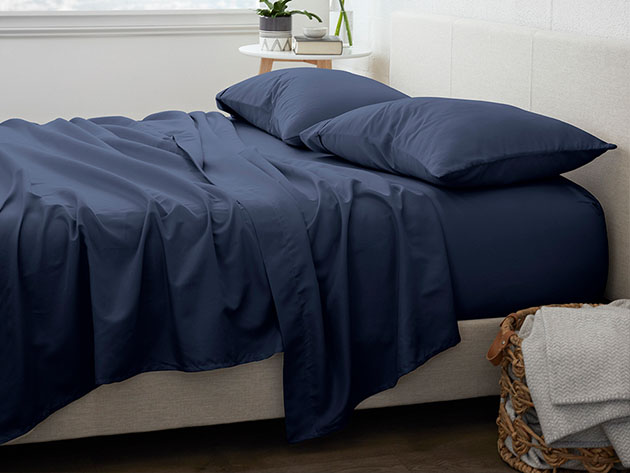 Details about   Ultra Soft 4 PC sheet set King Size printed waterbed Sheets Navy Sun Circles 