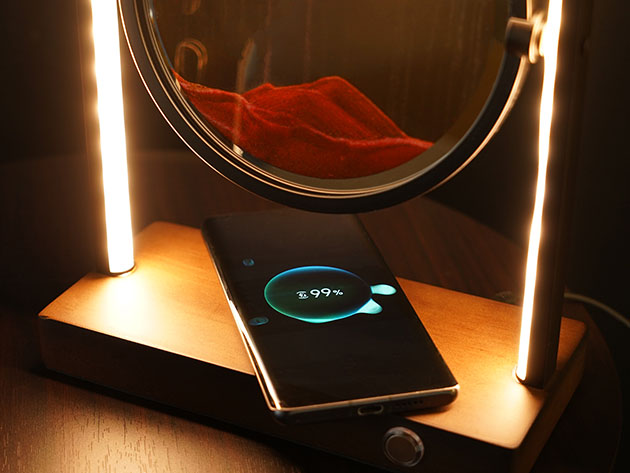 Moving Sand Lamp with Wireless Charging