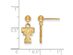 NCAA 14k Gold Plated Silver Texas Tech University Ball Dangle Earrings