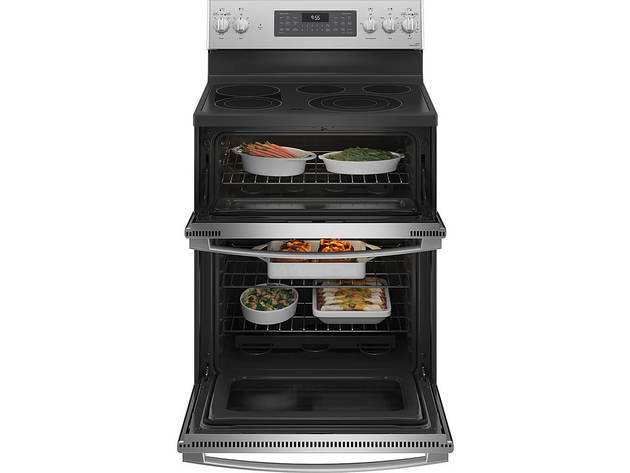 GE Profile PB965YPFS 6.6 Cu. Ft. Stainless Smart Electric Double Oven with Air Fry