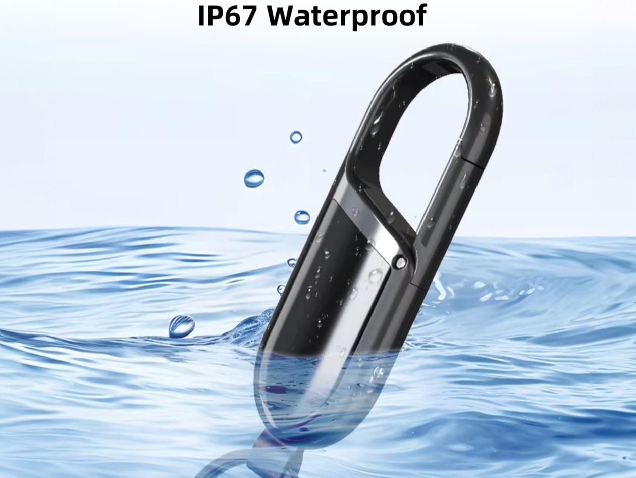 Carabiner Keychain - Works with Apple Find My (iOS only)