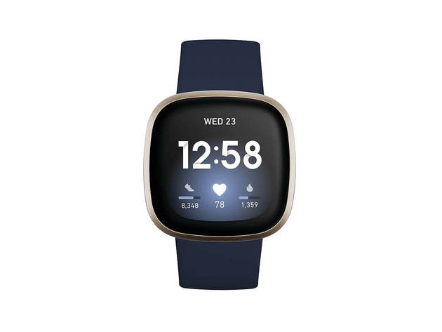 Versa 3 Health Fitness Smartwatch - Midnight | StackSocial
