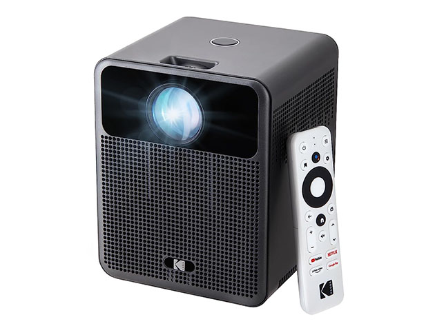 Kodak FLIK HD10 1080P FHD Smart Projector with Built-In Speakers