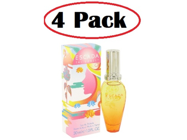 4 Pack of Escada Taj Sunset by Escada Eau De Toilette Spray 1 oz