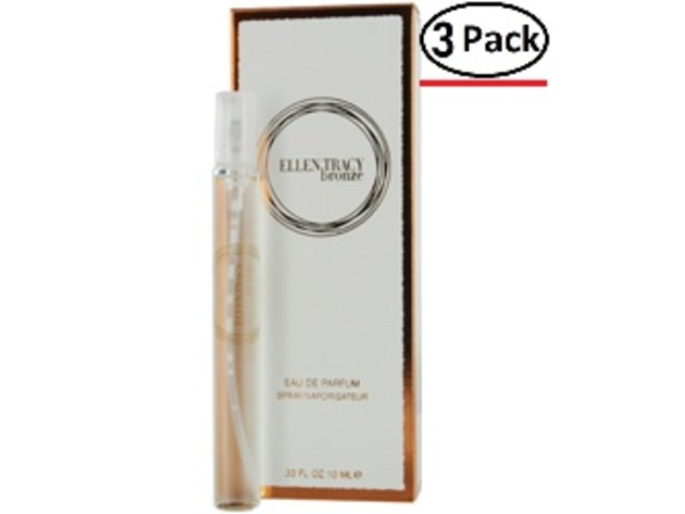 Ellen Tracy Bronze By Ellen Tracy Eau De Parfum Purse Spray .33 Oz For Women (Package Of 3)