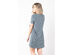Kyodan  Womens Jersey Short-Sleeve T-Shirt Dress Casual Dress - X-Small / Grey Heather
