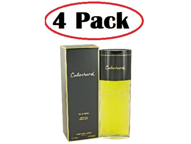 4 Pack of CABOCHARD by Parfums Gres Eau De Parfum Spray 3.4 oz