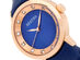 Bertha Cecelia Leather-Band Watch (Blue)