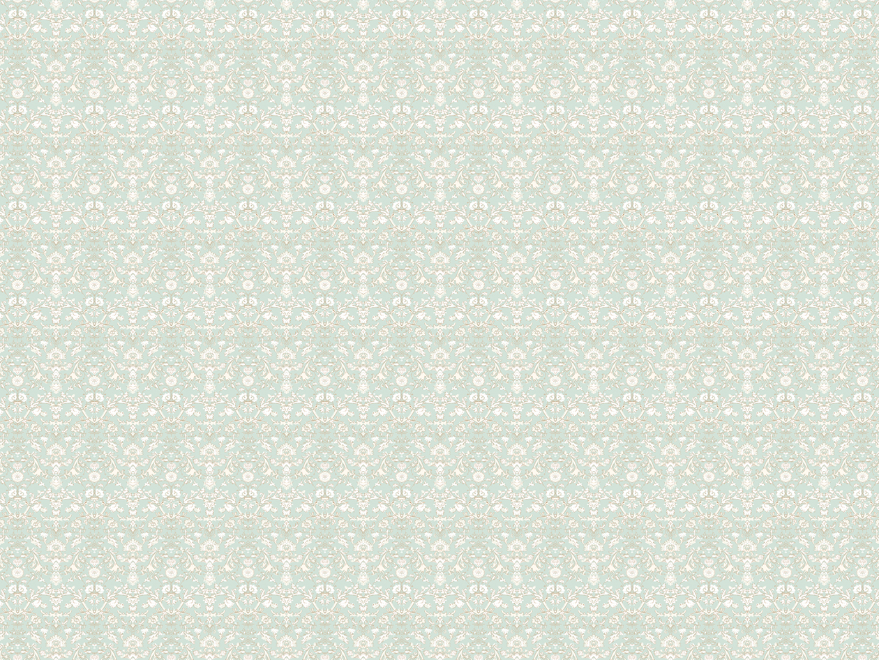 4-Piece Floral Print Microfiber Sheet Set (Floral Green/King)
