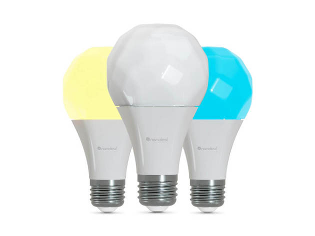 nanoleaf NL45A19E26P3 Essentials A19 Smart Bluetooth LED Bulb - 3 Pack ...
