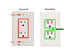 Outlet Cover with Built-In LED Night Light (Duplex/Rounded/10-Pack)