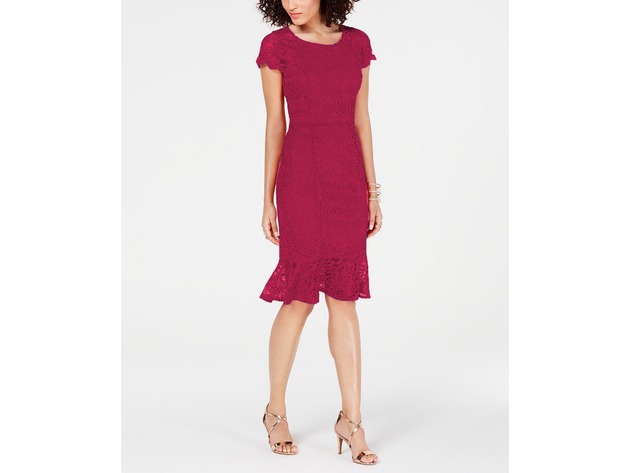 thalia sodi lace sheath dress