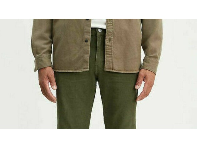 Levi's Men's 502 Taper Corduroy Pants Green Size 34X29