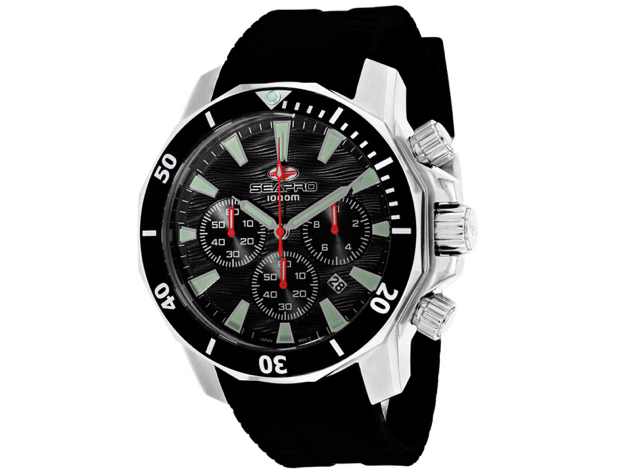 Seapro Men's Scuba Dragon Diver Limited Edition 1000 Meters Black Dial Watch - SP8340R