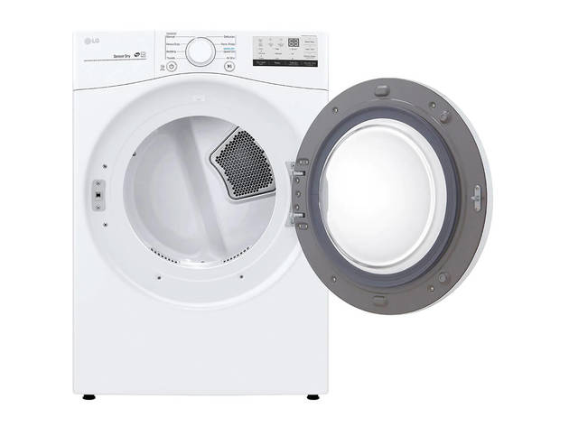 LG DLE3400W 7.4 Cu. Ft. White Front Load Electric Dryer