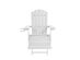 Cal Adirondack Chair White