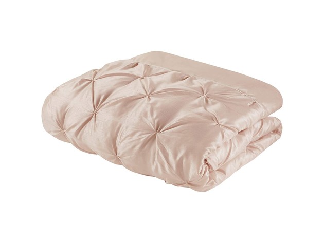 Madison Park Essentials 24 Piece Room in a Bag Comforter Set Queen Blush