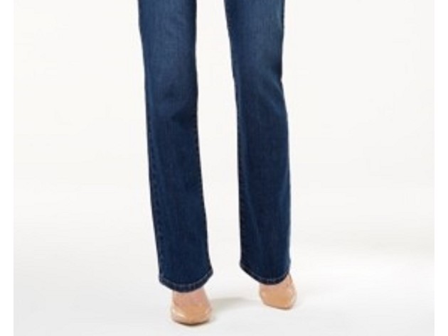 Style & Co. Women's Petite Jeans Bootcut-Leg Tummy-Control Rinse Wash Blue Size 6