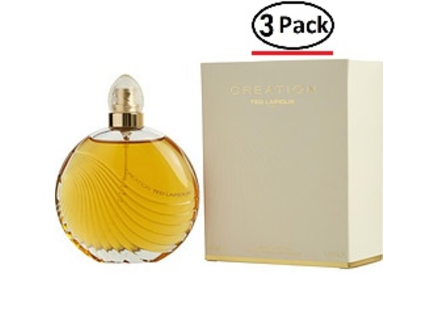 CREATION by Ted Lapidus EDT SPRAY 3.3 OZ (NEW PACKAGING) for WOMEN ---(Package Of 3)
