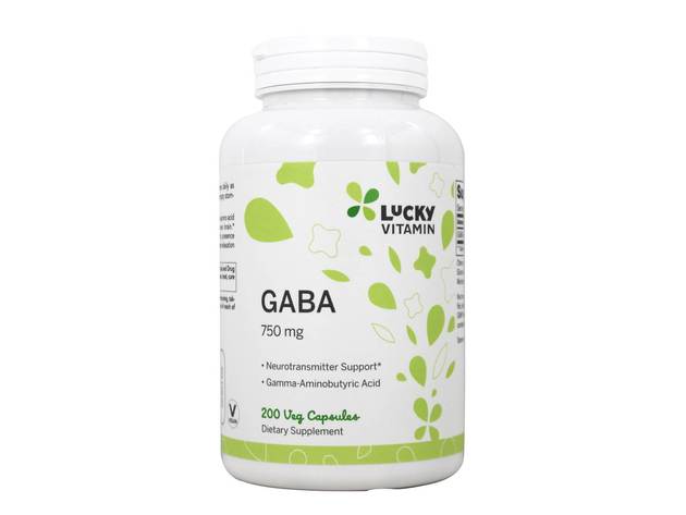 LuckyVitamin - GABA Neurotransmitter Support 750 mg. - 200 Veg Capsules