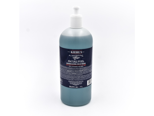 Kiehl's Facial Fuel Energizing Face Wash Gel Cleanser for Men 33.8oz (1L)