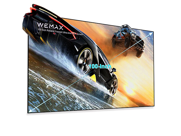 Wemax 100" Rollable Fresnel Ultra Short Throw ALR Screen