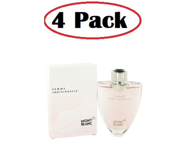 4 Pack of Individuelle by Mont Blanc Eau De Toilette Spray 2.5 oz